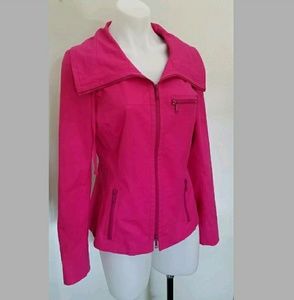 Lafayette 148 New York Pink Zip Jacket Coat Size 4